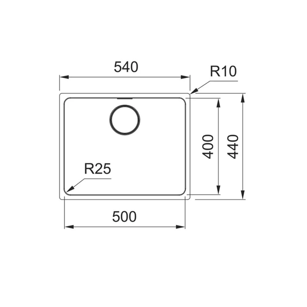 Franke Unterbaubecken Mythos MYX 110-50 Edelstahl Gebürstet – Bild 3