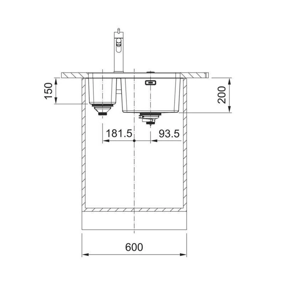 Franke Unterbaubecken Mythos MYX 160-34-16 Edelstahl – Bild 4