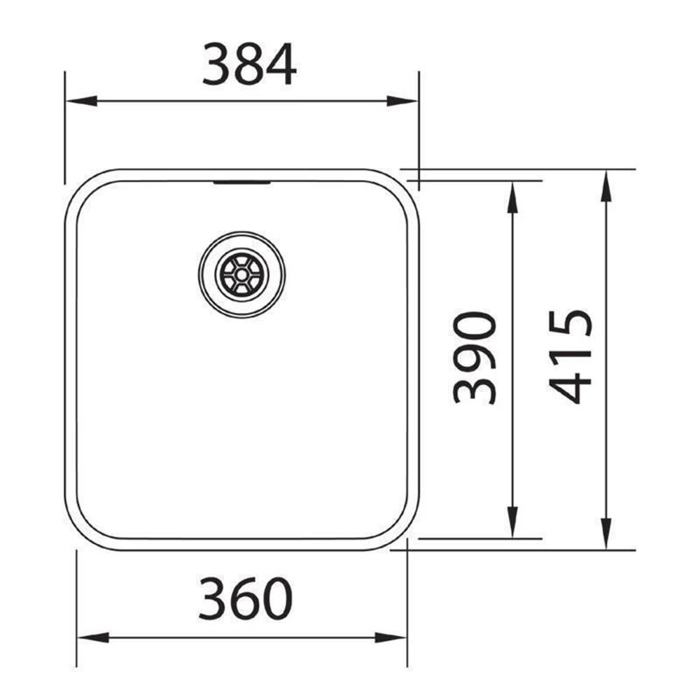 Franke Unterbauspüle Epos EOX 110-36 Edelstahl – Bild 3