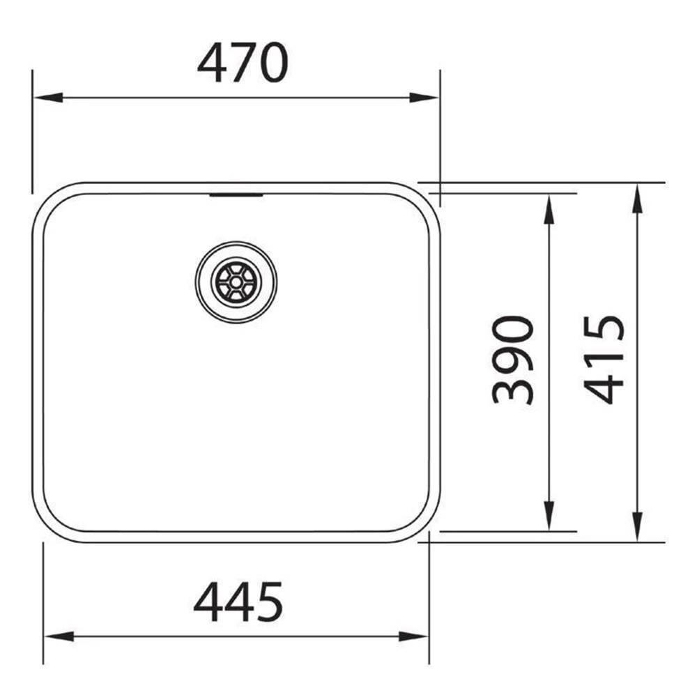 Franke Unterbauspüle Epos EOX 110-45 Edelstahl – Bild 3