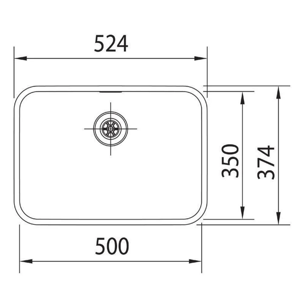 Franke Unterbauspüle Epos EOX 110-50/35 Edelstahl – Bild 3