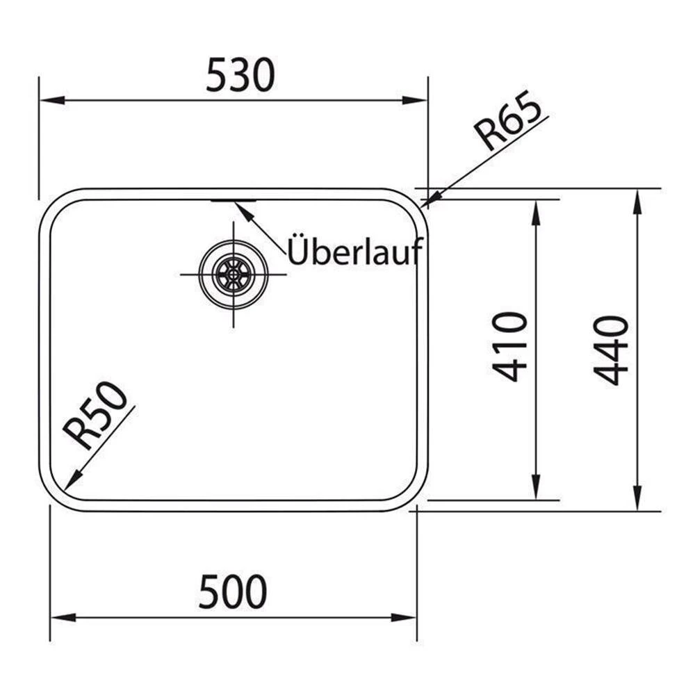 Franke Unterbauspüle Epos EOX 110-50 Edelstahl – Bild 3