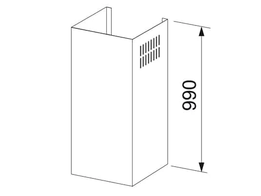 Franke CH 990 XS Schachtverlängerung Edelstahl