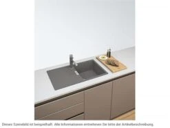 Franke Centro CNG 611-86 Steingrau - 114.0682.459 Granitspüle Exzenterbetätigung