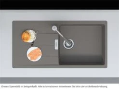 Franke Centro CNG 611-100 Steingrau - 114.0682.504 Exzenterbetätigung