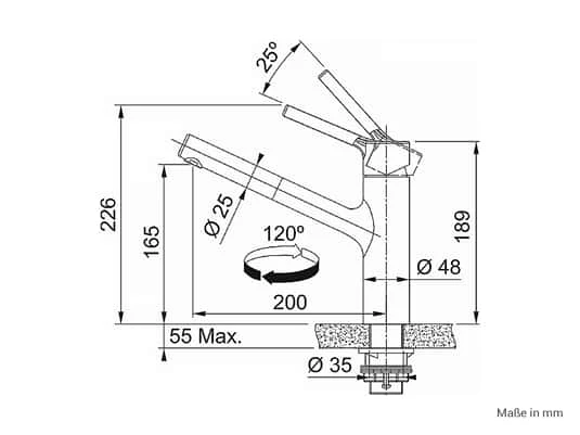 Franke Taros Neo Window Edelstahl – 115.0596.385 Niederdruckarmatur