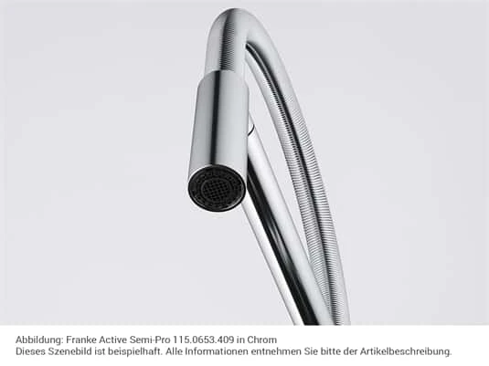 Franke Active Semi-Pro Black Matt - 115.0653.409 Hochdruckarmatur