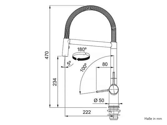 Franke Active Semi-Pro Black Matt - 115.0653.409 Hochdruckarmatur – Bild 5