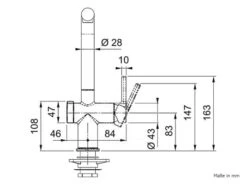 Franke Active L Twist Black Matt - 115.0669.769 Hochdruckarmatur