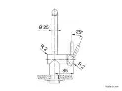 Franke Atlas Neo Massiv Edelstahl Gold - 115.0681.241 Hochdruckarmatur
