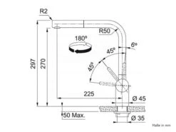 Franke Atlas Neo Massiv Edelstahl Gold - 115.0681.242 Hochdruckarmatur
