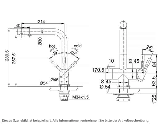 Franke Maris Atlas Clear Water 3in1 Edelstahl Massiv Hochdruckarmatur – Bild 2