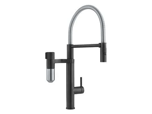 Franke Vital Semi Pro Industrial Black / Edelstahl Optik - 120.0621.313 Hochdruckarmatur – Bild 5