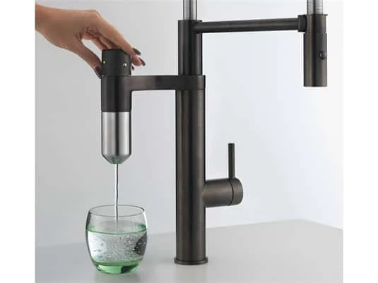 Franke Vital Semi Pro Industrial Black / Edelstahl Optik - 120.0621.313 Hochdruckarmatur