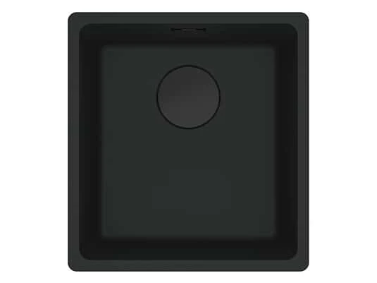 Franke Maris MRG 110-37 Black Matt Collection - 125.0683.232 Granitspüle Exzenterbetätigung