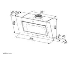 Franke Mythos Perimetral Pro BK F90 Kopffreihaube 90 Cm Schwarz