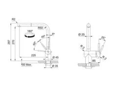 Franke Atlas Neo Copper - 115.0628.208 Hochdruckarmatur