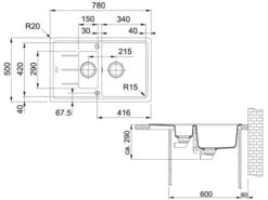 Franke Basis BFG 651-78 Glacier Granitspüle
