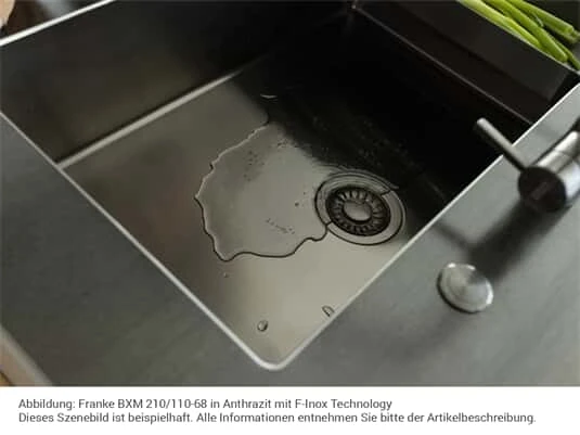 Franke Mythos Masterpiece BXM 210/110-68 Anthrazit - 127.0674.440 Edelstahlspüle – Bild 4