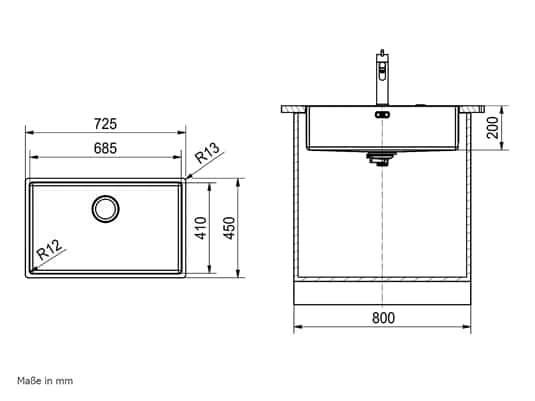 Franke Mythos Masterpiece BXM 210/110-68 Anthrazit - 127.0674.440 Edelstahlspüle – Bild 5