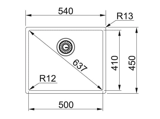 Franke Box BXX 210/110-50 Edelstahlspüle Glatt - 127.0375.273 Auflage/ Flächenbündig/ Unterbau – Bild 2