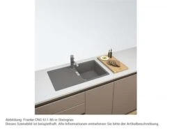 Franke Centro CNG 611-86 Black Matt - 114.0682.460 Granitspüle Exzenterbetätigung