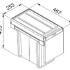 Franke Sorter Cube 30 - 134.0039.555 Einbau Abfallsammler