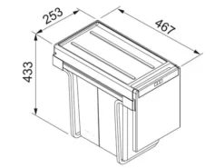 Franke Sorter Cube 30 - 134.0039.555 Einbau Abfallsammler