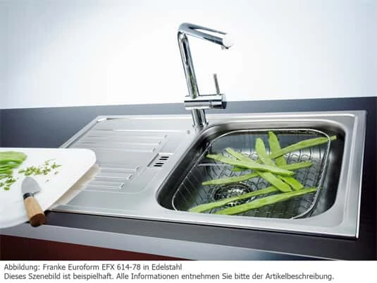 Franke Euroform EFL 614-78 Edelstahlspüle Leinen - 101.0017.704 – Bild 2