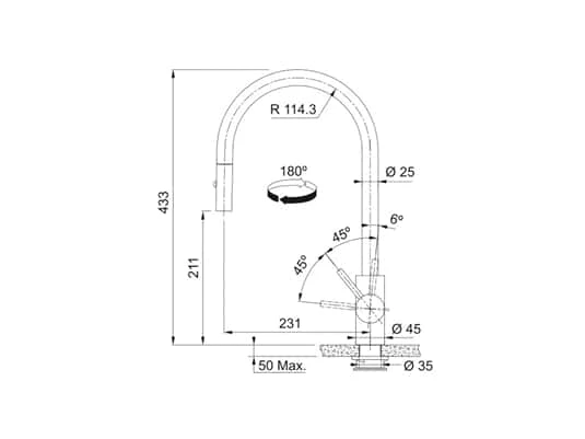 Franke Eos Neo Copper - 115.0628.254 Hochdruckarmatur – Bild 2