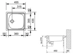 Franke Eurostar ETN 610 Edelstahlspüle Seidenmatt - 101.0262.833