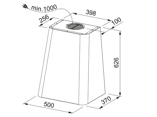 Franke Smart Deco FSMD 508 GY Wandhaube 50 Cm Light Grey – Bild 6