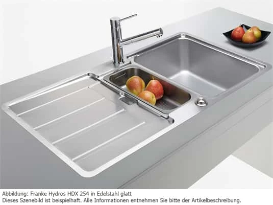 Franke Hydros HDX 254 Edelstahlspüle Glatt - 127.0378.733 – Bild 5
