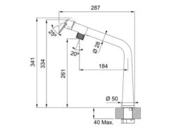 Franke Icon Black Matt– 115.0625.187 Hochdruckarmatur