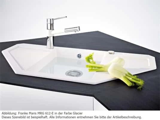 Franke Maris MRG 612-E Black Matt - 114.0627.371 Granitspüle Exzenterbetätigung – Bild 5