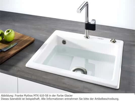 Franke Mythos MTK 610-58 Glacier Keramikspüle