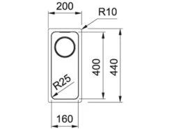 Franke Mythos MYX 110-16 - 122.0627.021 Edelstahlspüle
