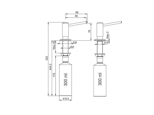 Franke Novita Chrom Spülmittelspender – Bild 2
