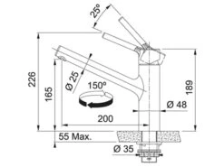 Franke Taros Neo Window Edelstahl – 115.0596.381 Hochdruckarmatur