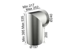 Franke 112.0549.122 Teleskopschacht Edelstahl