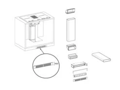 Franke 112.0539.568 Umluft-Set Sockelhöhe 60mm